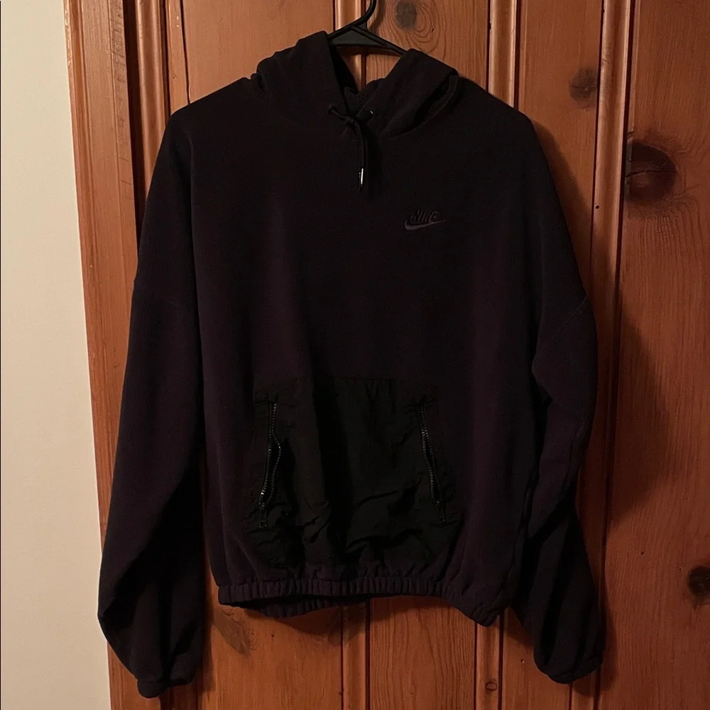 Nike Black Hoodie with Front Pocket - Picture 1 of 4
